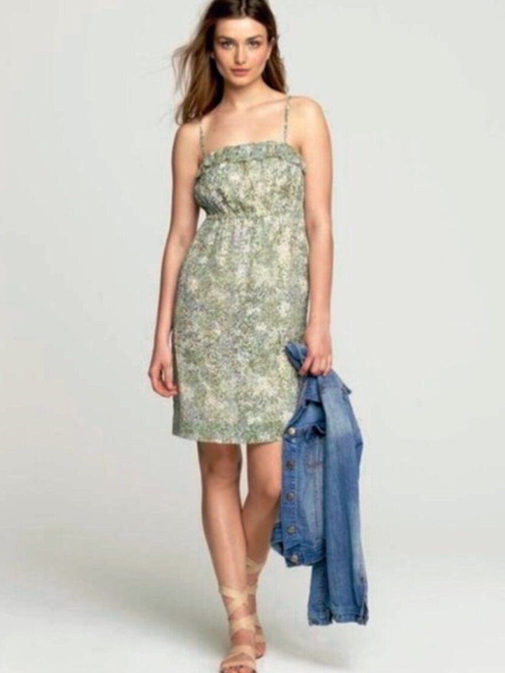J. Crew Vintage Teaberry Floral Silk Candace Dress